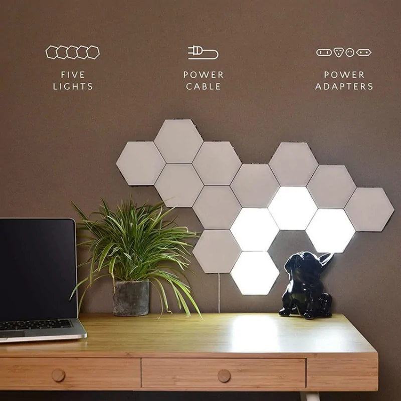 Smart Hexagon Touch Sensor LED Night Lights