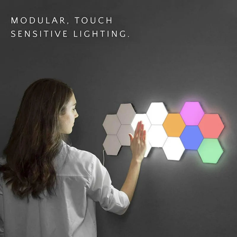 Smart Hexagon Touch Sensor LED Night Lights